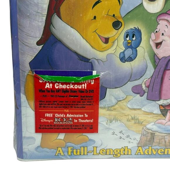 SEALED VTG Disney "Winnie The Pooh Seasons Of Giving" VHS VCR Tape Holiday Movie - Picture 10 of 10